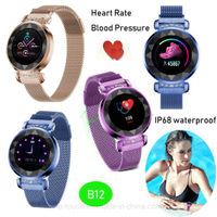 IP68 Waterproof Lady Fashion Wrist Band with Heart Rate Monitor B12