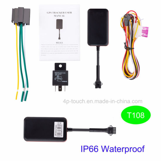 China Manufacture Best Waterproof 2G GPS Tracker for Car Vehicle with Remote Oil Circuit Cut Function T108
