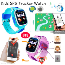 China Factory IP67 Waterproof 2G Kids Personal Portable Smart GPS Watch Tracker with Geo-fence Alert for Safety Monitoring D15