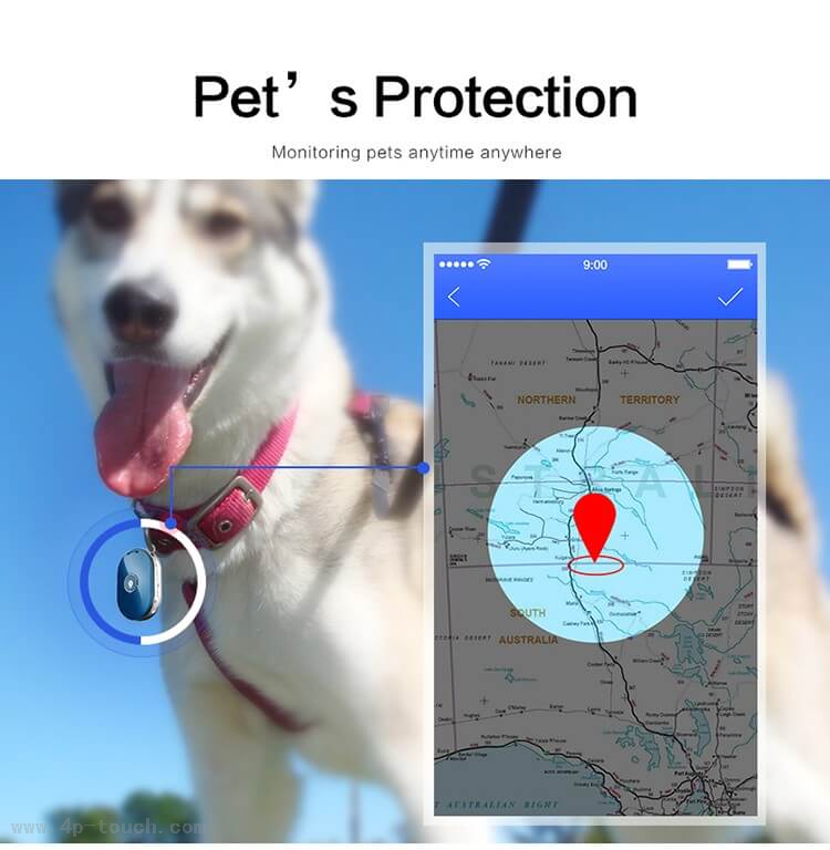 Quality Waterproof 2G Mini Cats Dogs Pets GPS Tracker with Geo-fence PM01
