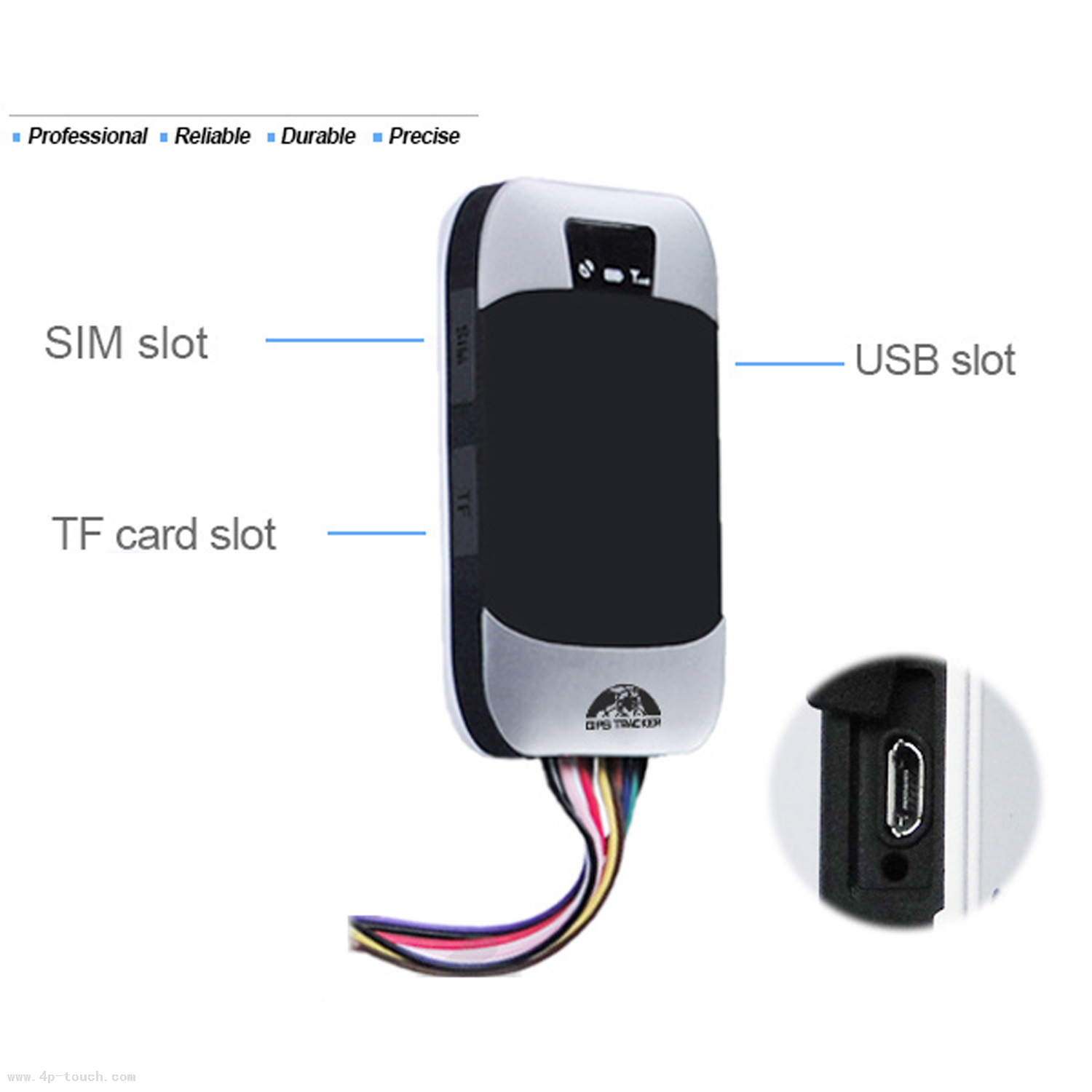IP67 Waterproof Automotive Safety 2G Vehicle GPS Tracker for Car 