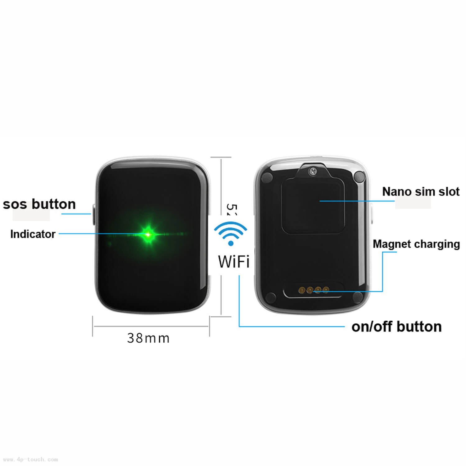 China Factory GSM Long Standby Pet Mini GPS Tracker with Geo-Fence for History Tracking Y21