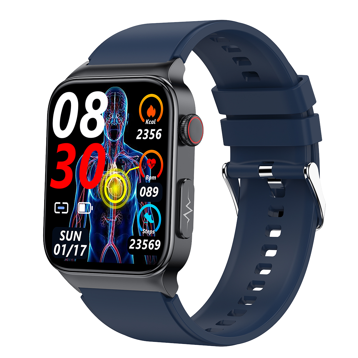 Thermometer Blood glucose ECG Smart Watch Bracelet E500