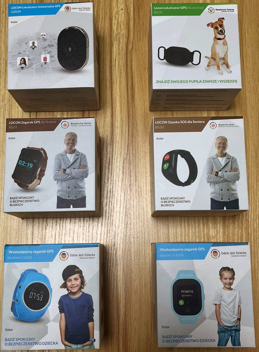Collections de traceurs GPS pour Locon Pologne