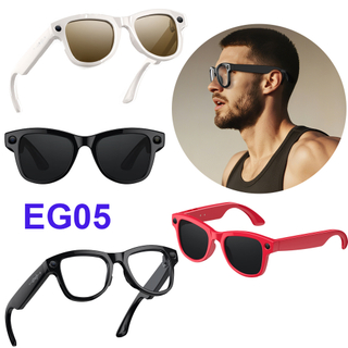 &Oacute;culos BT com c&acirc;mera de 8 MP e grava&ccedil;&atilde;o de v&iacute;deo com assistente de voz AI 