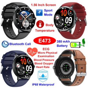 Montre intelligente Bluetooth avec appel ECG SOS, &eacute;tanche IP68, E473