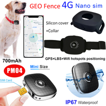 Newest IP67 Waterproof Portable 4G Mini Safety Real Time Google Map Pets GPS Tracker with Geo-fence Setup PM04