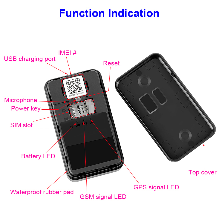 Strong magnetic GPS tracker for motorcycle vehicle assets Y12