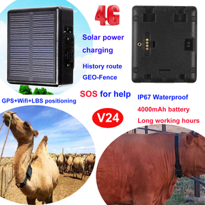 Dispositivo di localizzazione GPS per bovini da mucca impermeabile 4G IP67 V24