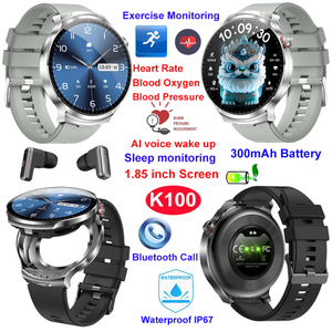 Bracciale per auricolari BT intelligenti impermeabili IP67 con monitoraggio della salute K100