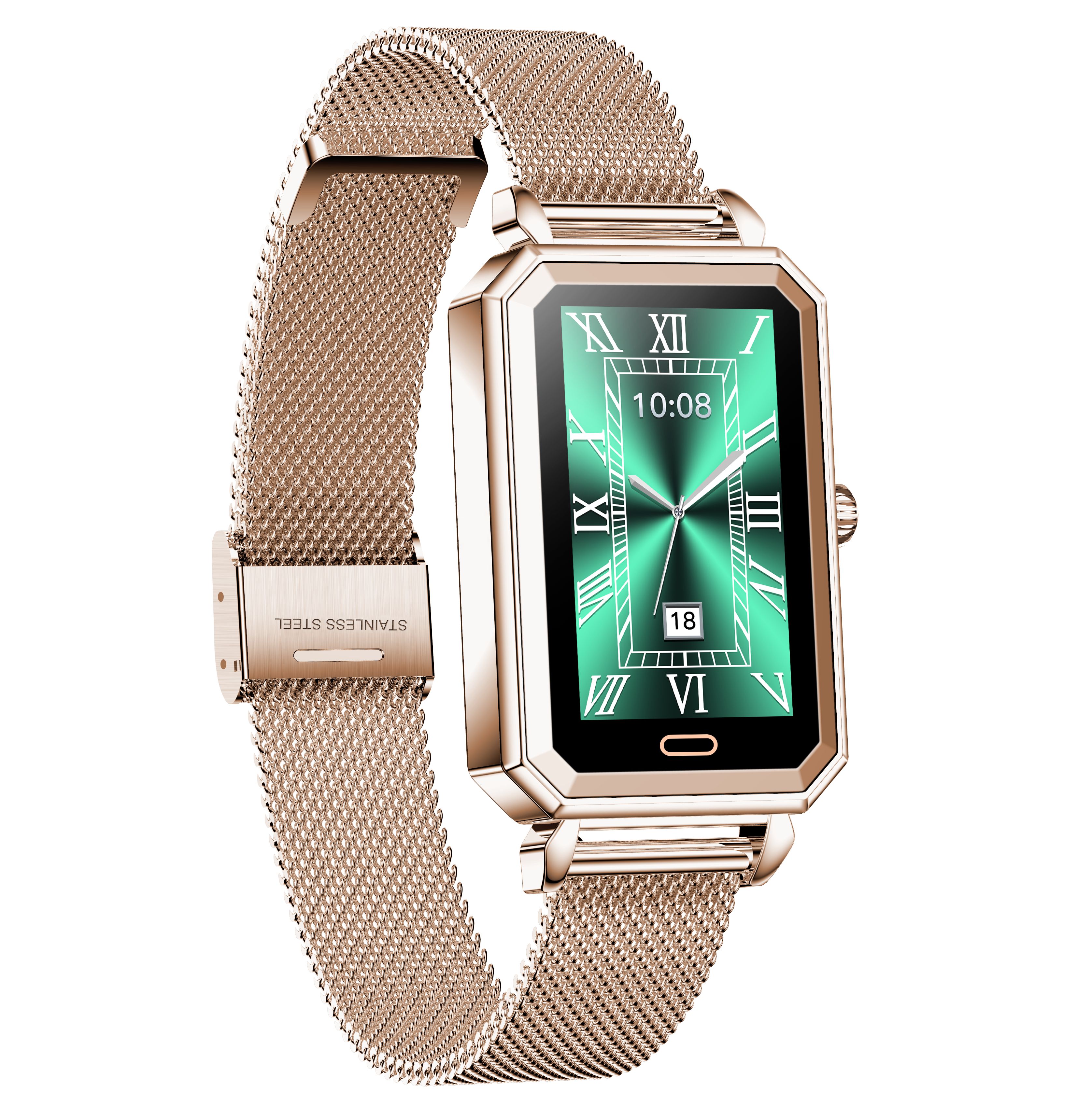 Women Healthcare Smart Gift Bluetooth Watch with Heart Rate Monitoring HT2