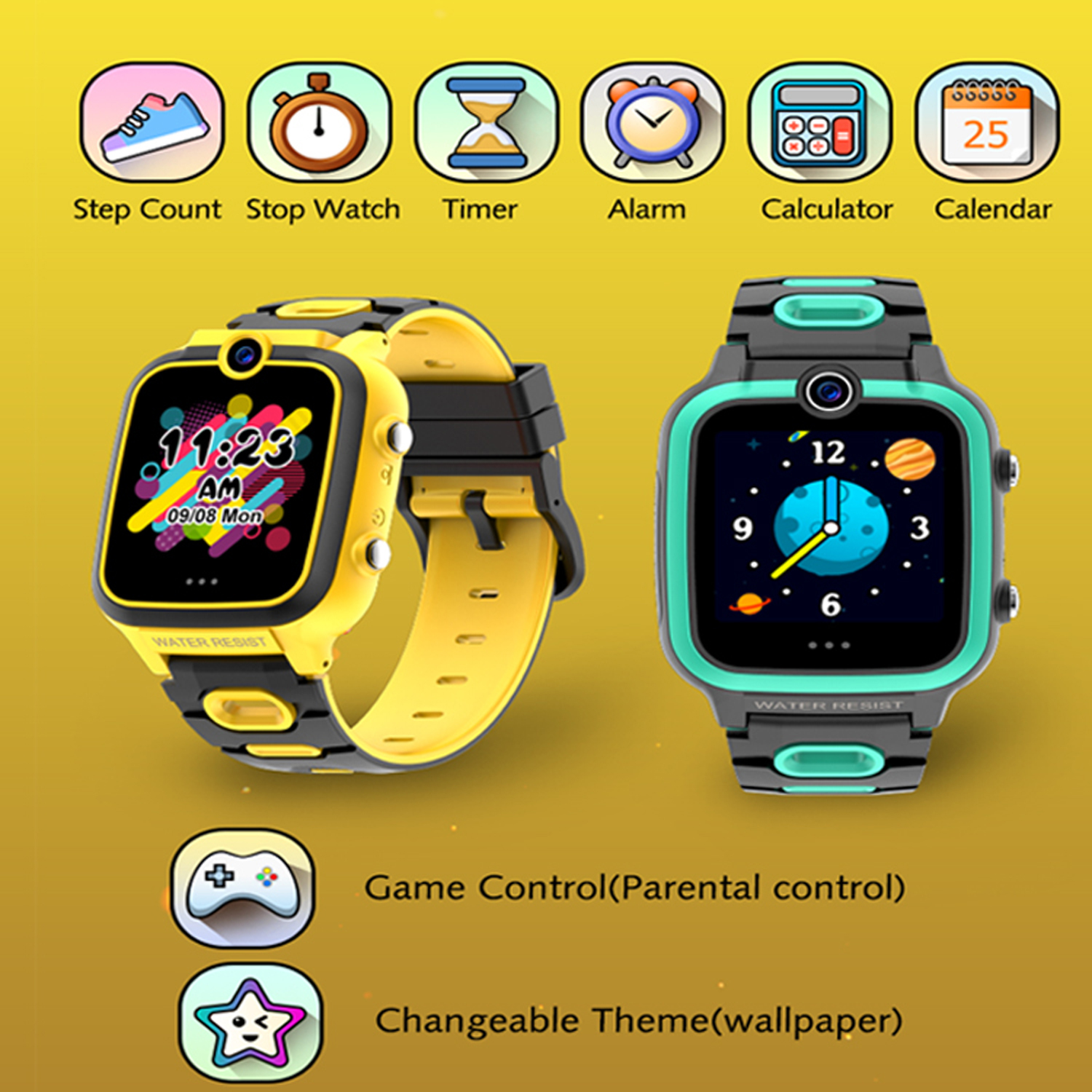 Boys Girls Kids 7 Puzzles Games Smart Watch with SIM Card Slot D23