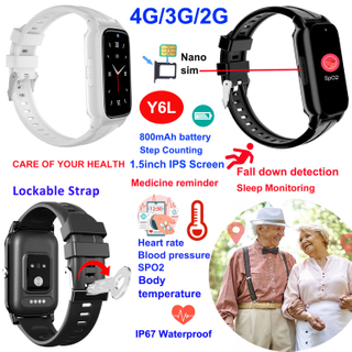 Traceur GPS 4G avec surveillance HR BP SP02 pour les soins de sant&eacute; des adultes Y6L