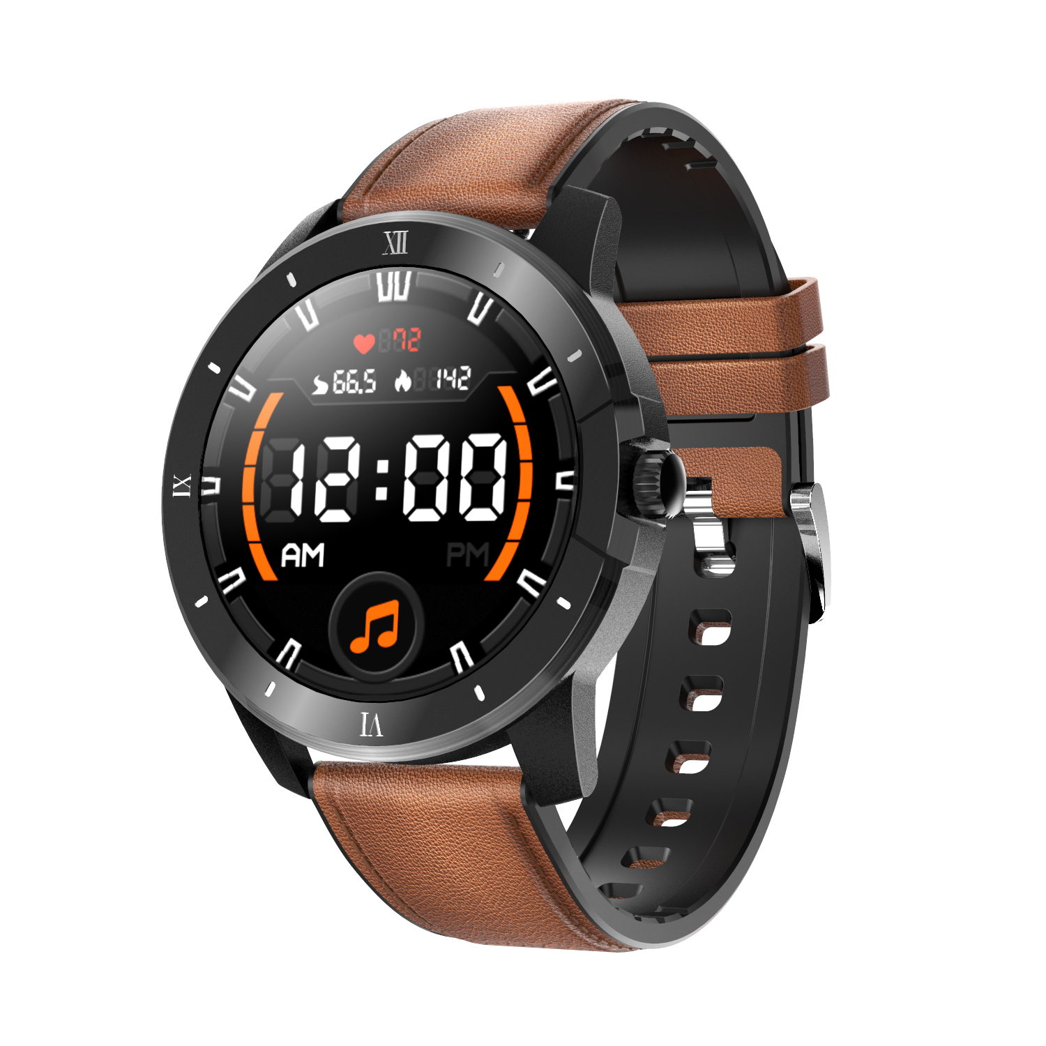 Fashion IP68 Waterproof Large Capacity Accurate Blood Pressure Monitoring Smart Bluetooth Watch Mx12