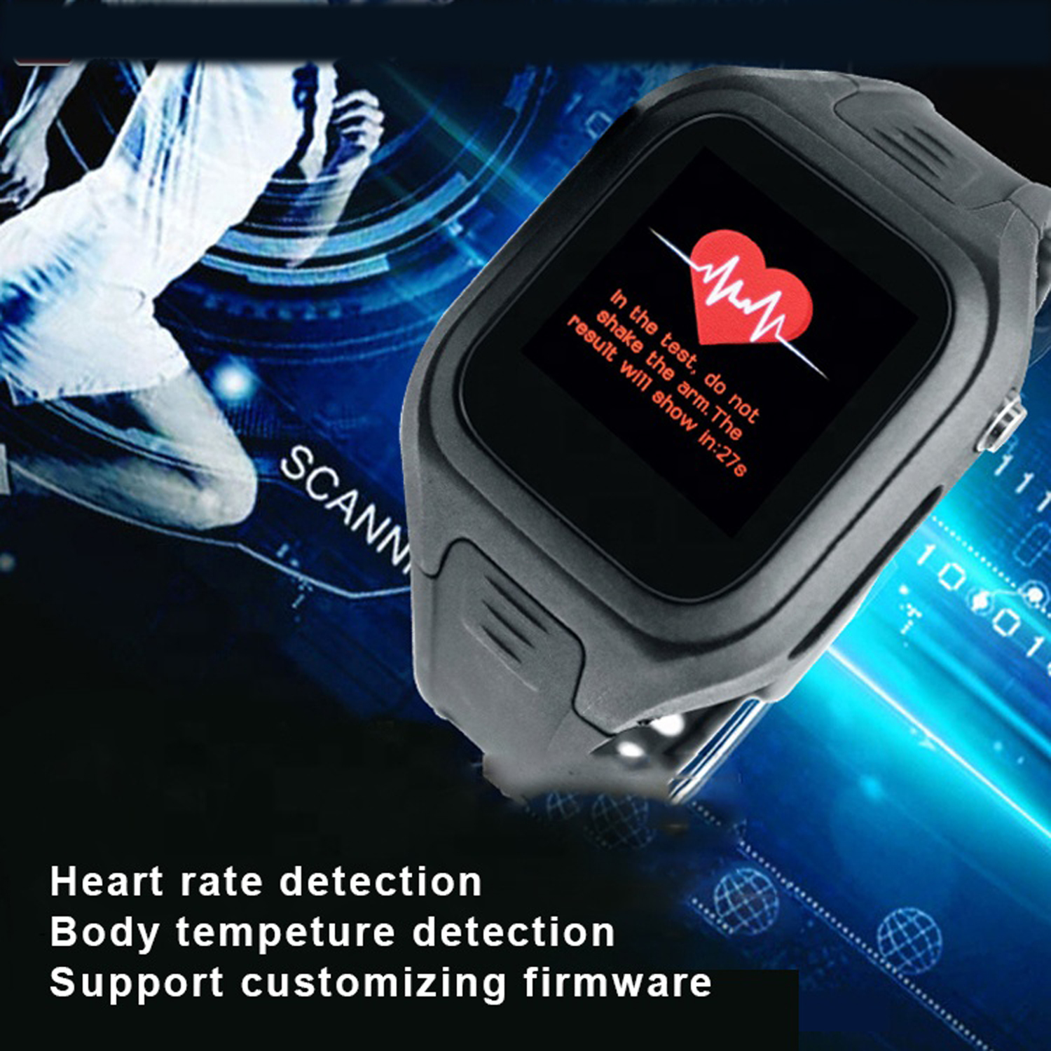4G LTE tamper-proof Senior healthcare GPS Tracker Watch with heart rate and body temperature T30