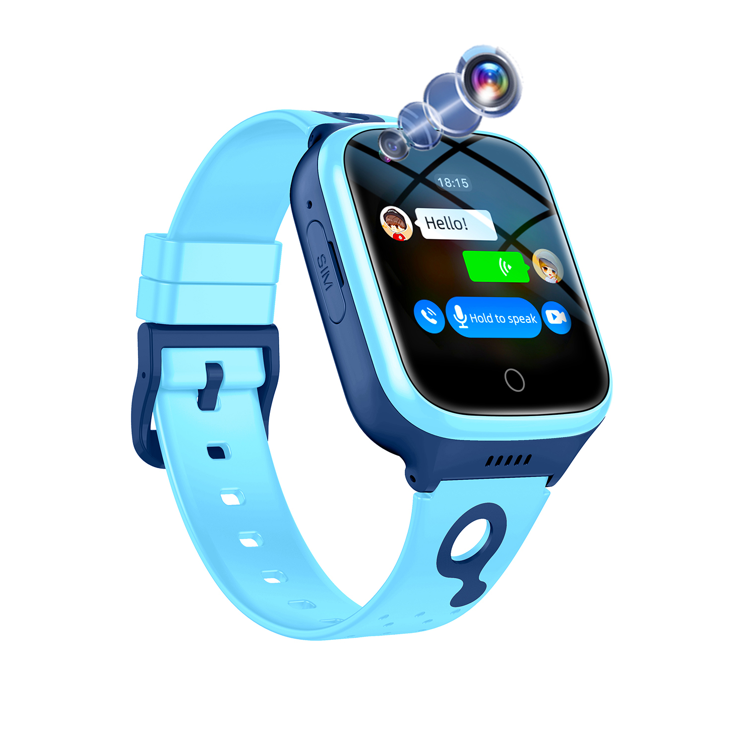 New Arrival LTE Waterproof Child GPS Tracker Watch with Geo-fence D35 