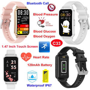 Fashion design Fabbrica cinese IP67 orologio intelligente mobile impermeabile per il monitoraggio della salute C33