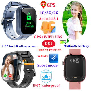 Orologio GPS per bambini con fotocamera nascosta 4G D51