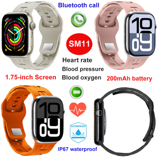 Bracelet Bluetooth intelligent avec HR BP SPO2 Menu 3D Chat GPT SM11