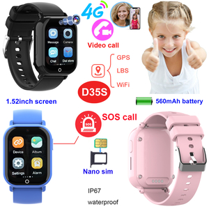 Orologio GPS Tracker per bambini impermeabile di piccole dimensioni 4G D35S 