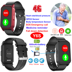 Pulsera inteligente impermeable con rastreador GPS 4G IP67 con detecci&oacute;n de ca&iacute;das Y6S