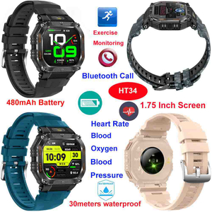 Pulsera inteligente HT34 con bluetooth resistente al agua de 30 metros de f&aacute;brica de China de alta calidad