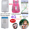 4G/LTE Network Student ID Card GPS Tracke with Fall down alarm Alert M15