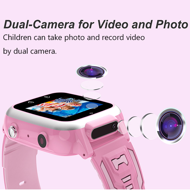 Touch Screen dual Camera Smart Kids Games Watch with MP3 Music Play video recording D24