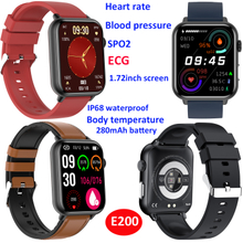Thermometer IP68 waterproof ECG Bluetooth bracelet E200