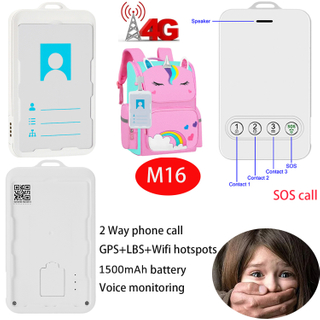 Dispositivo di localizzazione GPS per carta d'identit&agrave; 4G di nuovo design M16