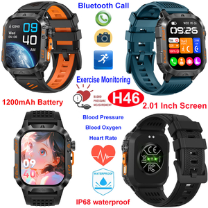 Wodoodporność IP68 Inteligentna opaska na nadgarstek Bluetooth z monitorem zdrowia H46