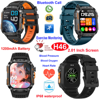 Pulsera Bluetooth inteligente con resistencia al agua IP68 y monitor de salud H46