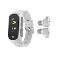 N8 Bt 5.0 2 in 1 Precise Heart Rate Blood Pressure Monitor Smart Sport Bracelet