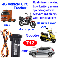 4G Waterproof Vehicel GPS Tracking Device with Remote Fuel Power off