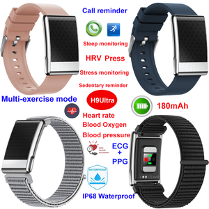  Reloj inteligente impermeable IP68 con bluetooth ECG+PPG con monitorizaci&oacute;n H9Ultra de HR BP SPO2