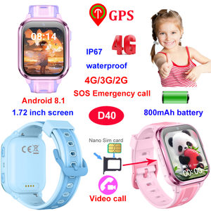 Reloj midea D40 con rastreador GPS para ni&ntilde;os con pantalla radi&aacute;n 4G