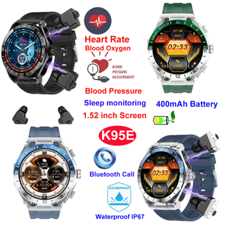 Bracelet d'&eacute;couteurs BT intelligents &eacute;tanches IP67 avec moniteur de sant&eacute; K95E