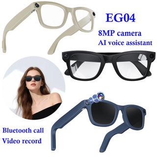 Gafas bluetooth inteligentes con c&aacute;mara de 8MP traducci&oacute;n AI en tiempo real