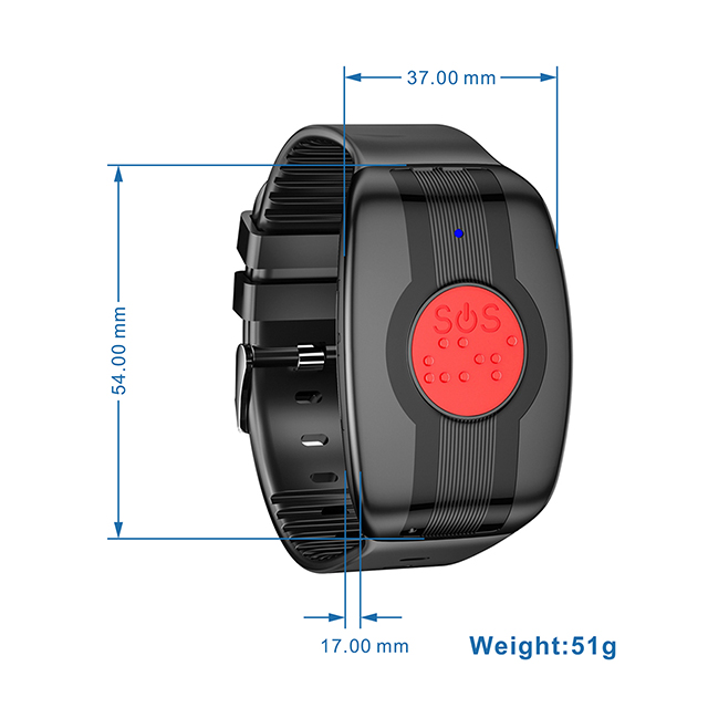Rastreador GPS de pulsera para personas mayores