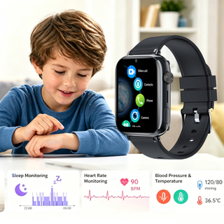 Montre intelligente de s&eacute;curit&eacute; pour enfants et &eacute;tudiants, traceur GPS avec appel vid&eacute;o pour le suivi de s&eacute;curit&eacute;