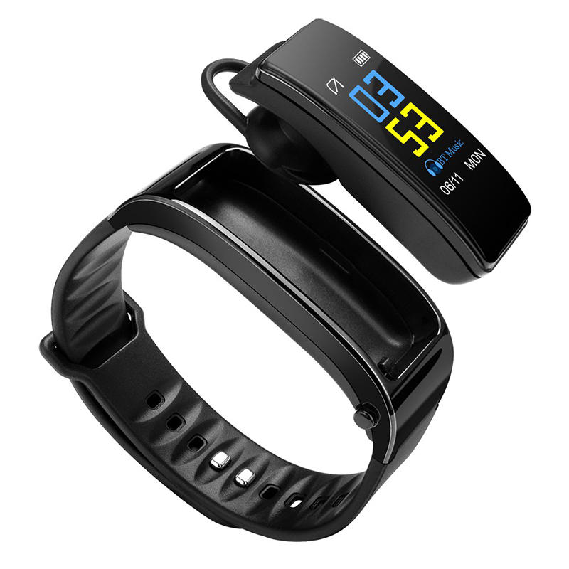 0.96 OLED Screen Sports Monitoring Smart Wrist Watch with Heart Rate