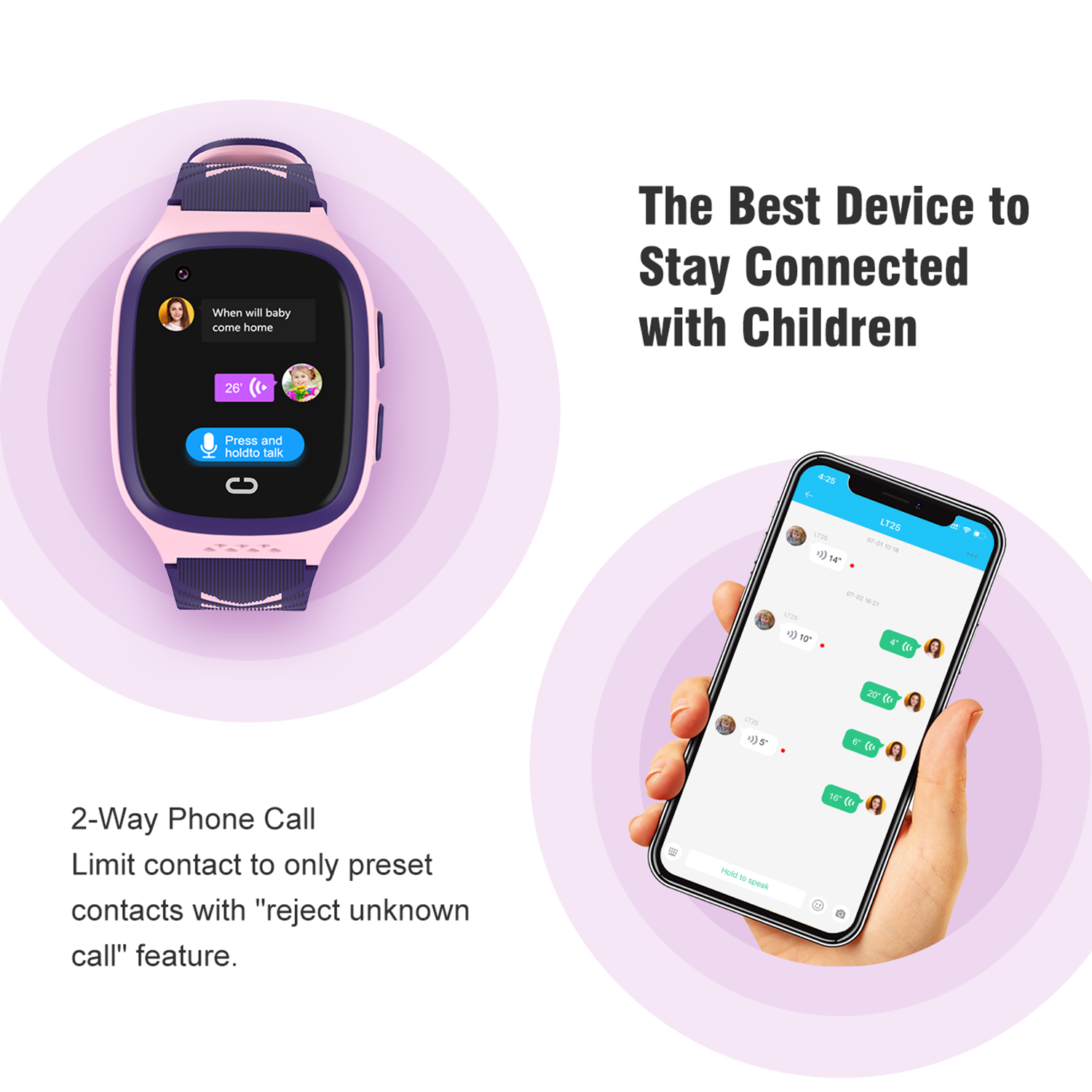 4G Waterproof safety Android Lady Kids Smart GPS Tracker watch D58