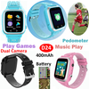 New MP3 Music Player Touch Screen Dual Camera Smart Kids Game Watch with Pedometer D24