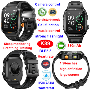 Wodoodporna inteligentna bransoletka Bluetooth 3ATM z monitorowaniem snu HR K89