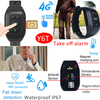 4G/LTE High quality Body Temperature Elderly healthcare GPS Bracelet Tracker with Fall alarm heart rate blood pressure removal detection Y6T