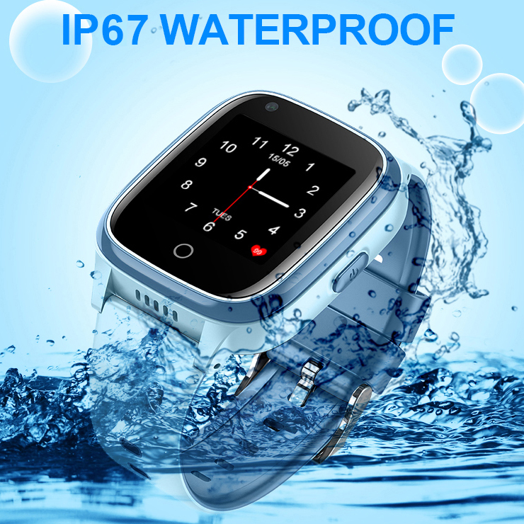 4G Waterproof IP67 video Call Android Kids GPS Watch tracker D31U