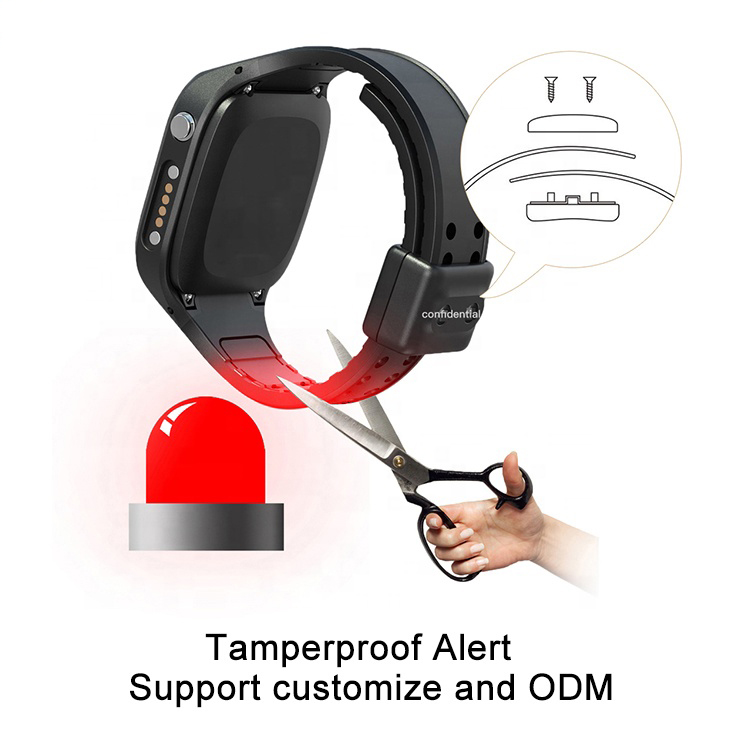 2G GSM Tamper-proof Body temperature monitoring Elderly GPS tracking smart watch with heart rate T31