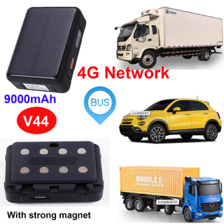 Ładowanie słoneczne 4G LTE, długa żywotność baterii, kontener samochodowy GPS Tracker V44