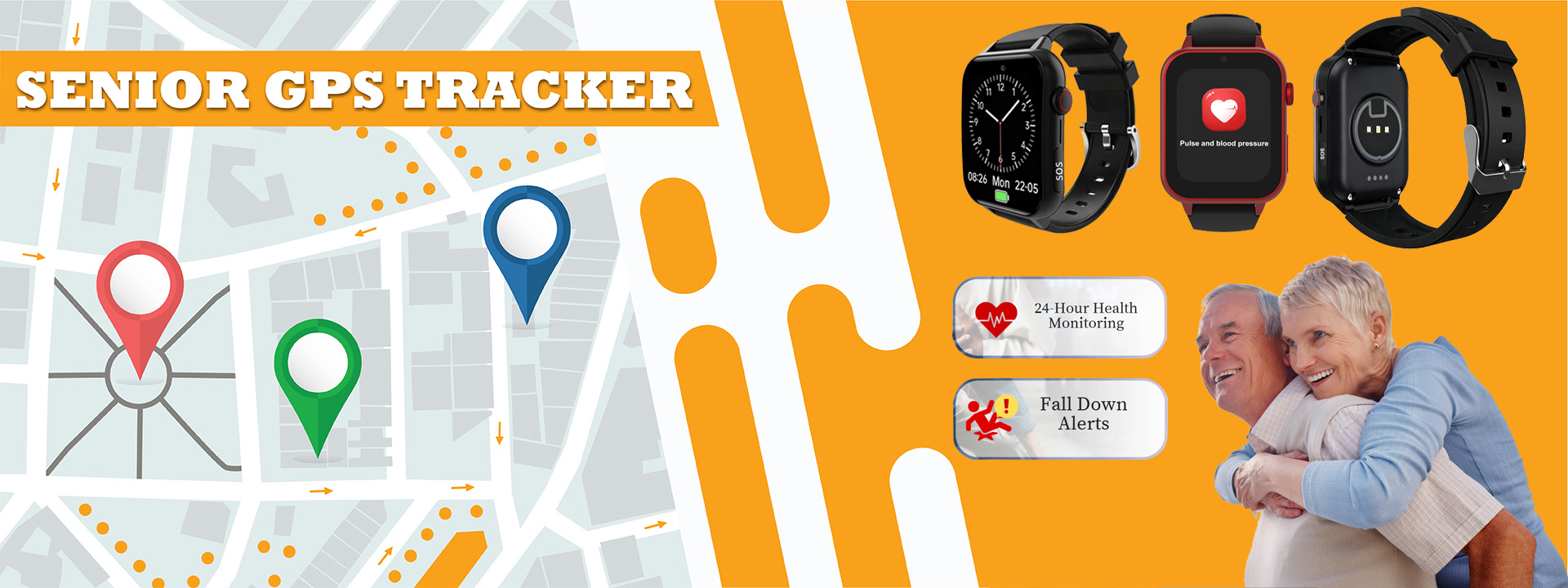 Reloj GPS para atenci&oacute;n m&eacute;dica para personas mayores 